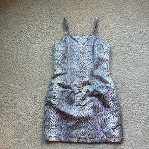 Nicole Miller printed snakeskin dress size 8